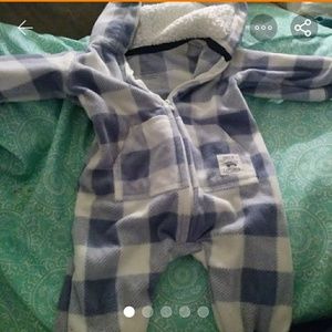 Brand New Baby Boy Snowsuit W/ Hood and Pockets